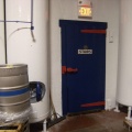 The Stevens Point Brewery's aging cellar(door) to the Brew House.
